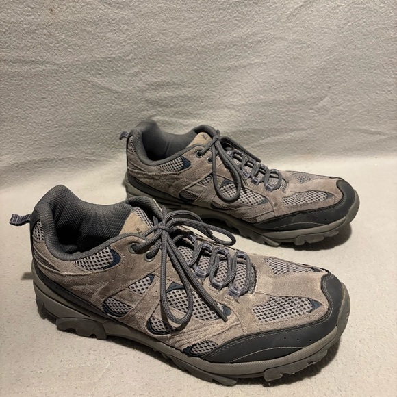 Ozark Trail Mens Grey vented low hiking sneakers size 13 - Picture 3 of 7